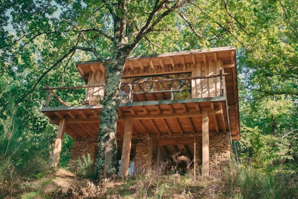 Lake House I // Alauzet Ecolodge + Nature Spa Castelnau-de-Mandailles エクステリア 写真